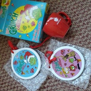 Christmas Ornaments The Grinch & Starbucks Red Cup